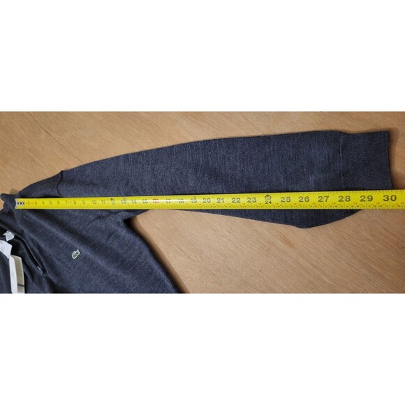 Lacoste Pure Wool Knit 1/4 Zip Pullover Sweater Gray Size Large Mens NWT - Picture 14 of 14